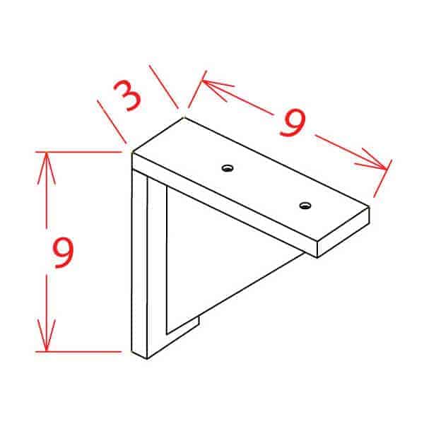 Corbel - 3W X 9H X 9D