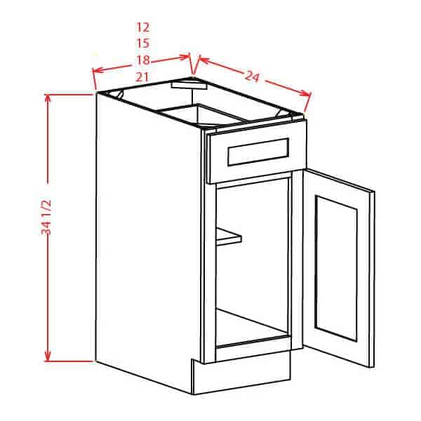 Single Drawer Base - Single Door