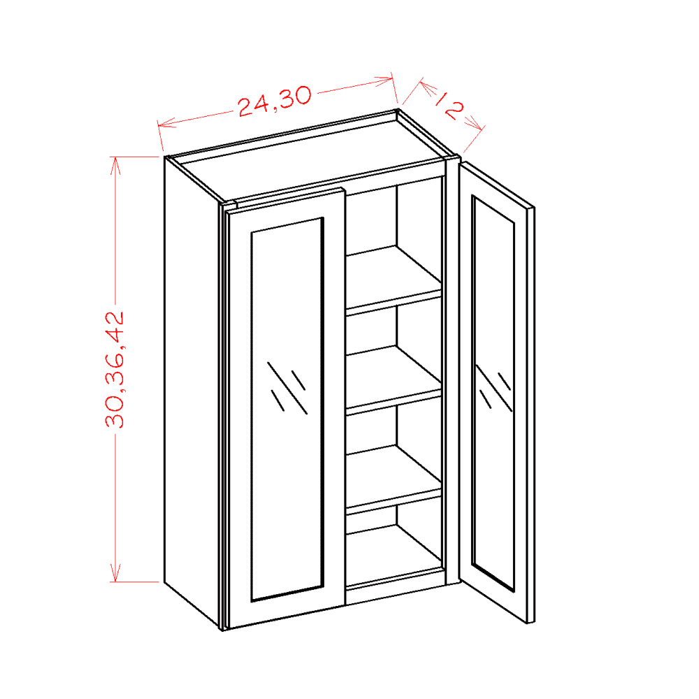 Double Door - Glass Door Ready
